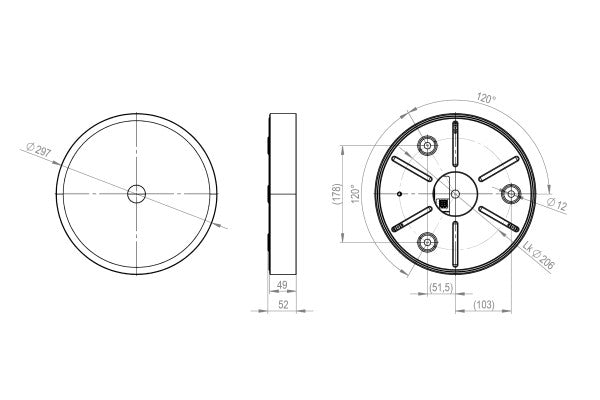Loxone LED Ceiling Light RGBW Tree Anthrazit