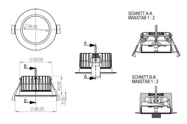 Loxone Präsenzmelder Deckeneinbau Tree Anthrazit