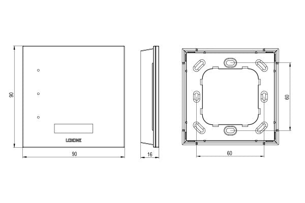 Loxone Touch Pure Flex Air Anthrazit - Wallbox