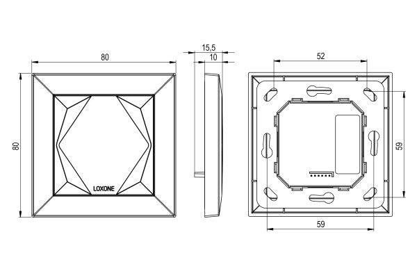 Loxone Touch for Nano Anthrazit