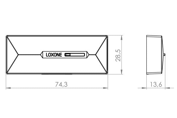 Loxone Tür- &amp; Fensterkontakt Air Weiß